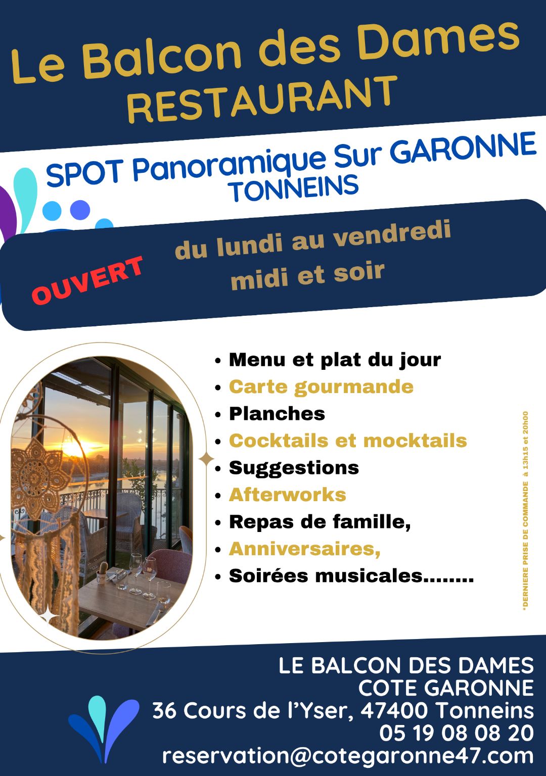 Septembre – Côté Garonne – Restaurant & Hôtel de charme à Tonneins – 1 Septembre - Côté Garonne - Restaurant & Hôtel de charme à Tonneins – 1